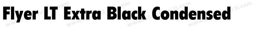 Flyer LT Extra Black Condensed字体转换